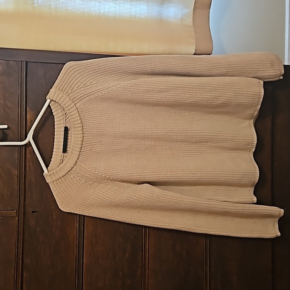 Jenni Kayne Cotton Fisherman Sweater Oatmeal (retail 345$) - Picture 3 of 11